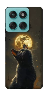 Чохол на Motorola Edge 60 Fusion Кіт під місяцем v2 фото 1 з 1