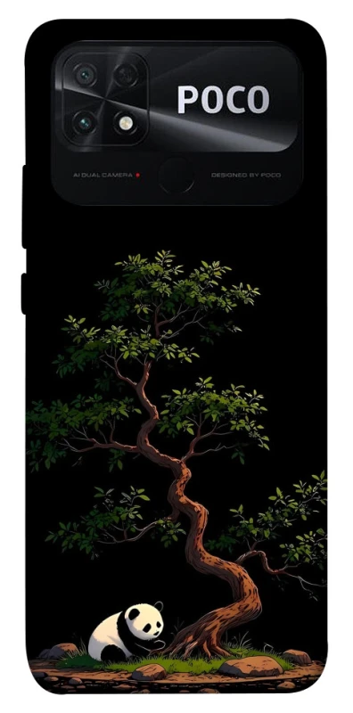 Чохол на Xiaomi Poco C40 Panda and tree фото 1 з 1