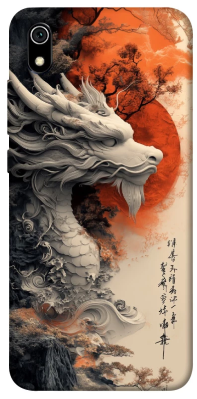 Чохол на Xiaomi Redmi 7A white dragon фото 1 з 1