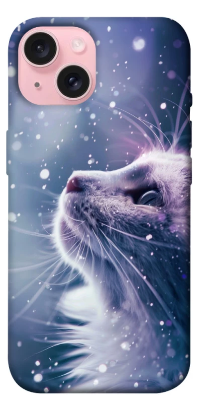 Чехол на Apple iPhone 15 (6.1") Snow cat фото 1 из 1