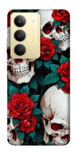 Чехол на Realme 14x skull and rose фото 1 из 1
