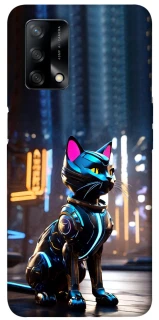Чохол на Oppo A74 4G Cyber cat фото 1 з 1