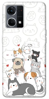 Чохол на Oppo Reno 7 4G Funny Pets фото 1 з 1