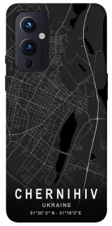 Чехол на OnePlus 9 Chernihiv map фото 1 из 1