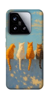 Чехол на Xiaomi 15 cats on wall фото 1 Чехол на Xiaomi 15 cats on wall фото 1 из 1