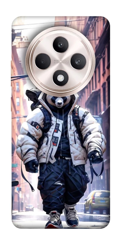 Чехол на Oppo Reno 12 F 4G/5G Панда курьер фото 1 из 1