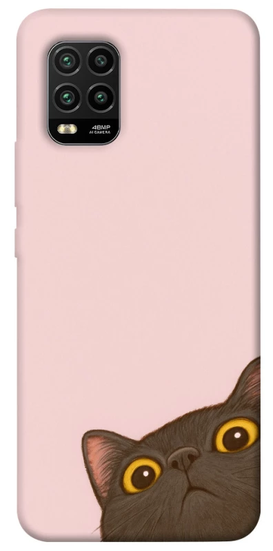 Чохол на Xiaomi Mi 10 Lite Peeping cat фото 1 з 1
