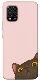 Чохол на Xiaomi Mi 10 Lite Peeping cat фото 1 з 1