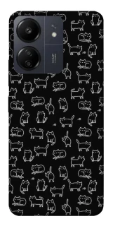 Чехол на Xiaomi Poco C65 Black Cats фото 1 Чехол на Xiaomi Poco C65 Black Cats фото 1 из 1
