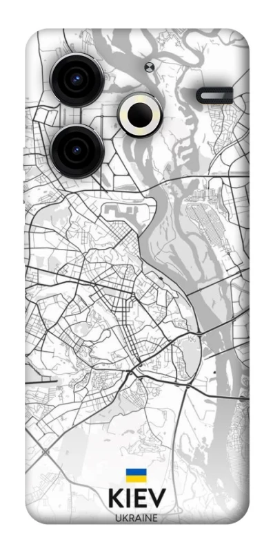 Чохол на TECNO Pova 6 Neo (LI6) Kiev white map фото 1 з 1