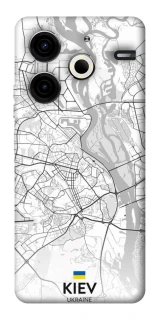 Чохол на TECNO Pova 6 Neo (LI6) Kiev white map фото 1 з 1