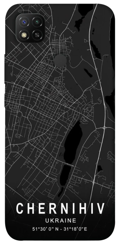 Чехол на Xiaomi Redmi 9C Chernihiv map фото 1 из 1