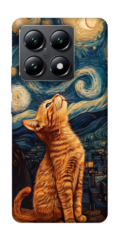 Чохол на Xiaomi 14T van gogh cat фото 1 з 1
