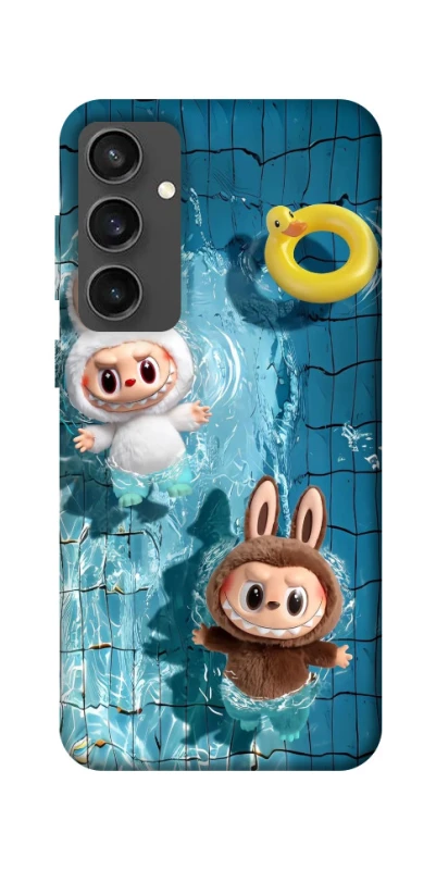 Чохол на Samsung Galaxy S24 FE Labubu in the pool фото 1 з 1