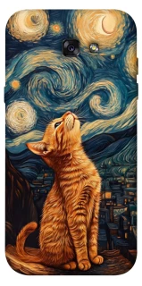 Чехол на Samsung A720 Galaxy A7 (2017) van gogh cat фото 1 из 1