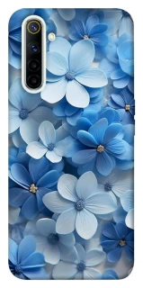 Чехол на Realme 6 Синие цветы фото 1 из 1