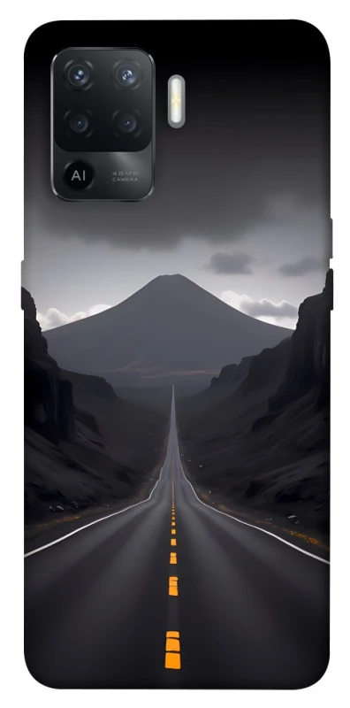 Чехол на Oppo Reno 5 Lite Black mountains фото 1 из 1