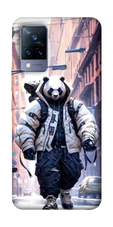 Чехол на Vivo V21 Панда курьер фото 1 из 1