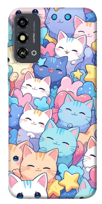 Чехол на ZTE Blade A53 Funny Kittens ver.3 фото 1 из 1