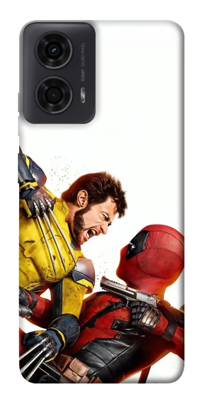 Чохол на Motorola Moto G04 Deadpool and Wolverine фото 1 з 1
