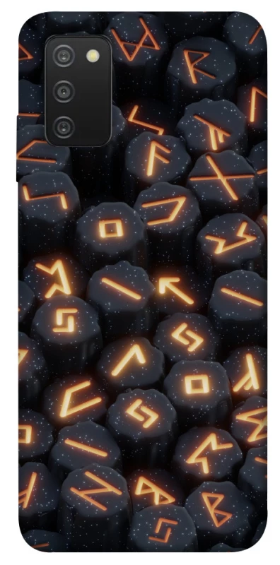 Чехол на Samsung Galaxy A03s Огненые руны фото 1 из 1