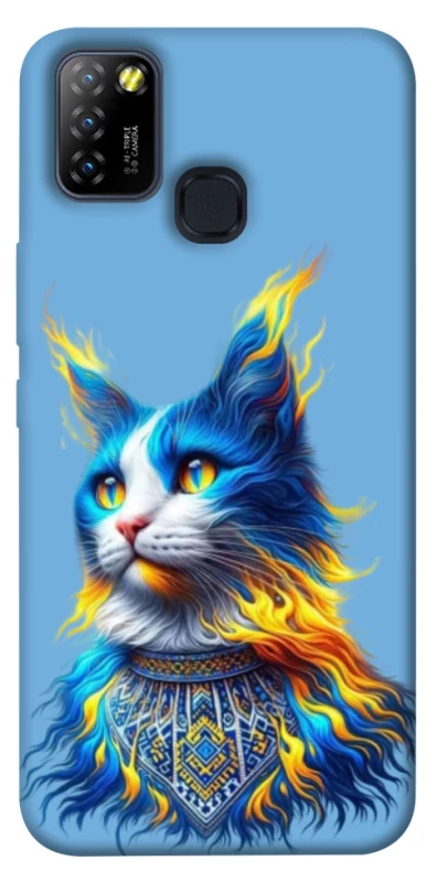 Чохол на Infinix Hot 10 Lite Кіт патріот фото 1 з 1