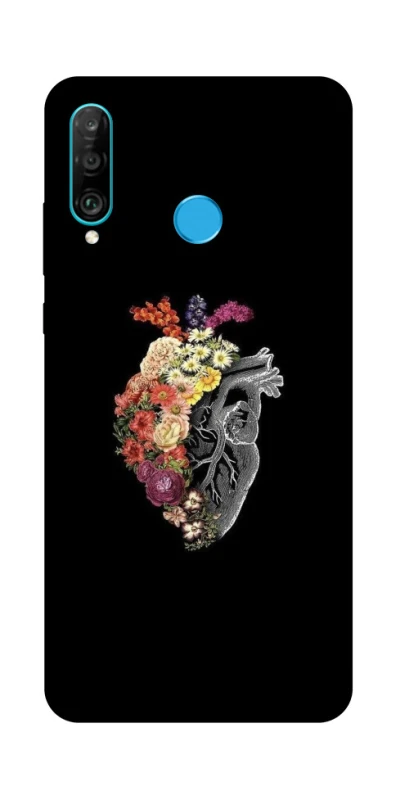 Чохол на Huawei P30 lite Heart with flowers фото 1 з 1