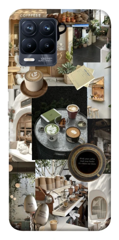 Чохол на Realme 8 Coffee collage ver.4 фото 1 з 1