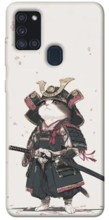 Чохол на Samsung Galaxy A21s Samurai Cat Warrior фото 1 з 1