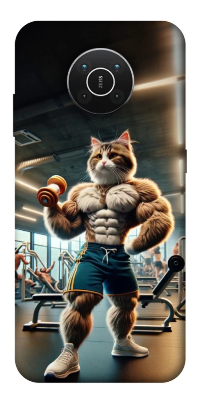 Чехол на Nokia X10 / X20 Качок кот фото 1 из 1