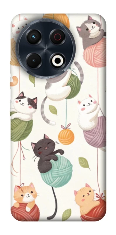 Чехол на TECNO Spark 30 Pro (KL7) Funny Kittens фото 1 из 1