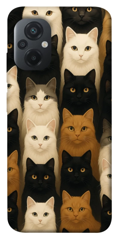 Чехол на Xiaomi Poco M5 Colorful Cat Collage фото 1 из 1