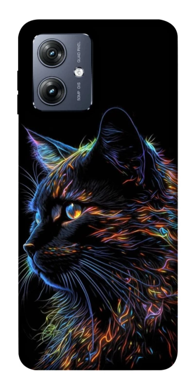 Чохол на Motorola Moto G54 Чорний кіт фото 1 Чохол на Motorola Moto G54 Чорний кіт фото 1 з 1