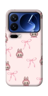 Чохол на Xiaomi 17 Pro Pink bows and Labubus фото 1 з 1