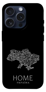 Чохол на Apple iPhone 15 Pro (6.1") Ukraine black map фото 1 з 1