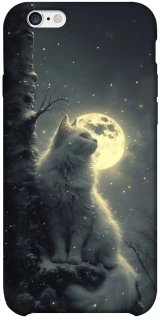 Чехол на Apple iPhone 6/6s plus (5.5") Кот под луной фото 1 из 1