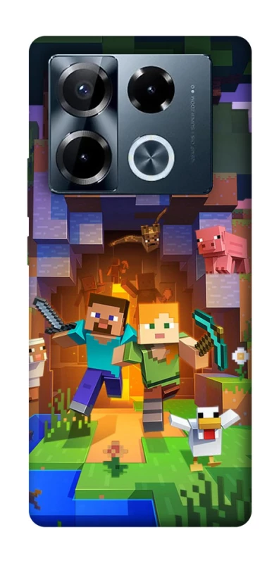 Чохол на Infinix Note 40 Pro 4G Minecraft game фото 1 з 1