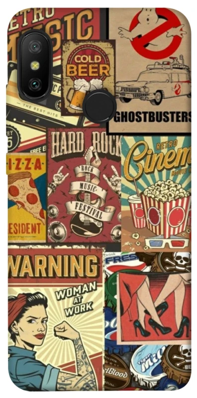 Чохол на Xiaomi Mi A2 Lite / Xiaomi Redmi 6 Pro Retro collage ver.2 фото 1 з 1