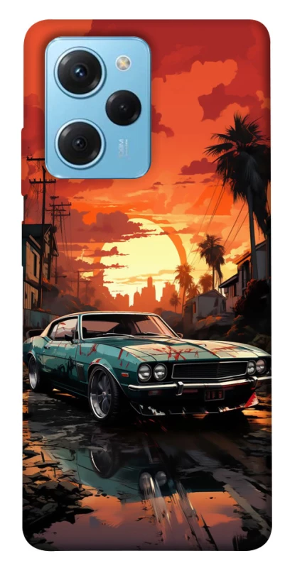 Чохол на Xiaomi Poco X5 Pro 5G Car at sunset фото 1 з 1