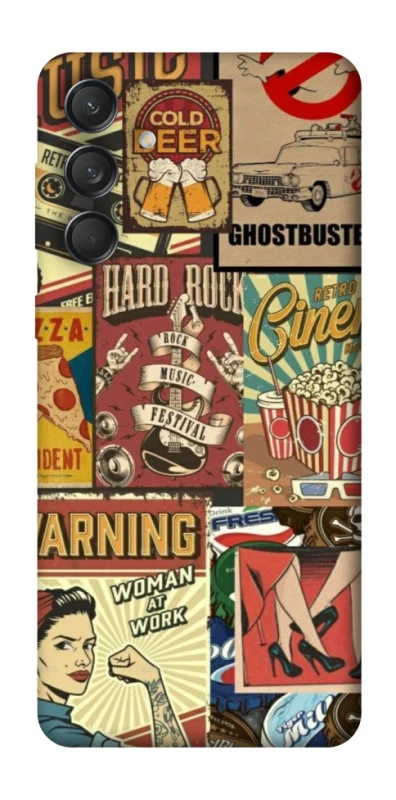 Чехол на Samsung Galaxy M55 Retro collage ver.2 фото 1 из 1