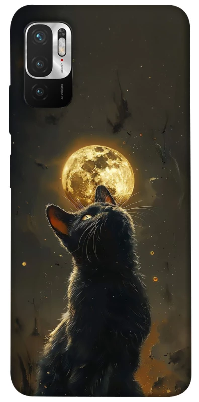 Чехол на Xiaomi Redmi Note 10 5G Кот под луной v2 фото 1 из 1