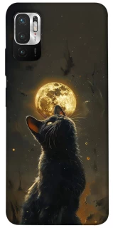 Чехол на Xiaomi Redmi Note 10 5G Кот под луной v2 фото 1 из 1