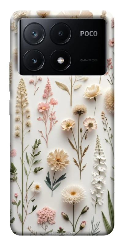 Чехол на Xiaomi Poco X6 Floral design ver.1 фото 1 из 1