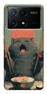 Чохол на Xiaomi Poco X6 Hungry Cat фото 1 з 1