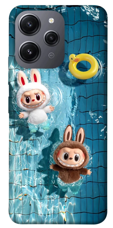 Чохол на Xiaomi Redmi 12 Labubu in the pool фото 1 з 1