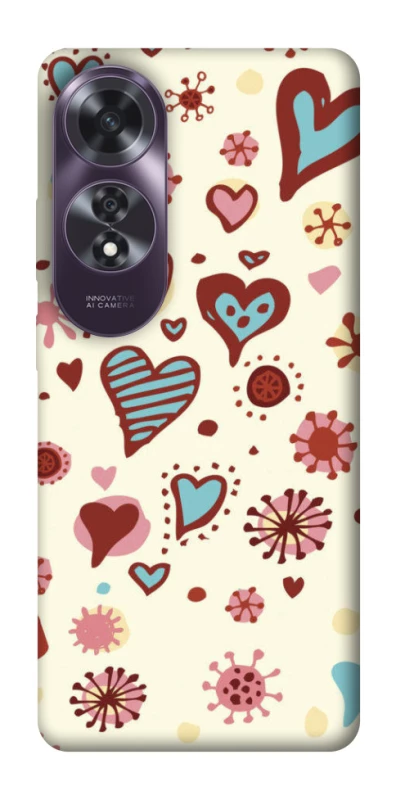 Чехол на Oppo A60 Pretty hearts фото 1 из 1