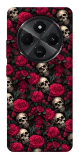 Чехол на Xiaomi Redmi A4 Черепа и розы фото 1 из 1