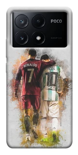 Чехол на Xiaomi Poco X6 Ronaldo и Messi фото 1 из 1