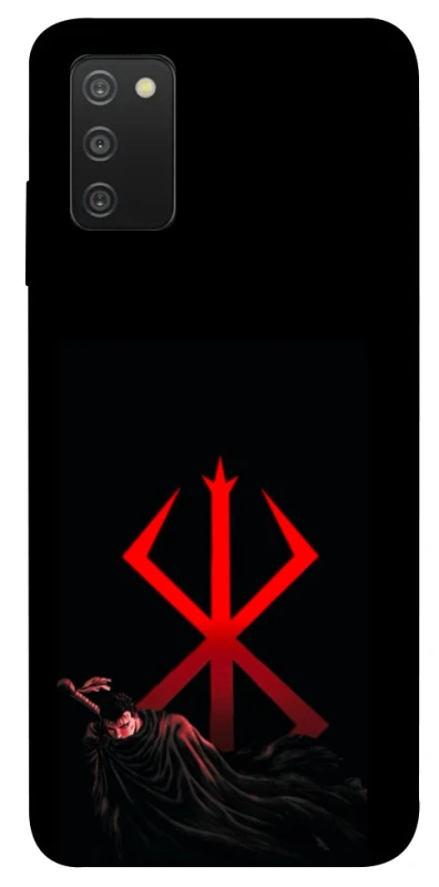 Чехол на Samsung Galaxy A03s Berserk Red Logo фото 1 из 1