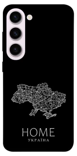 Чохол на Samsung Galaxy S23+ Ukraine black map фото 1 з 1